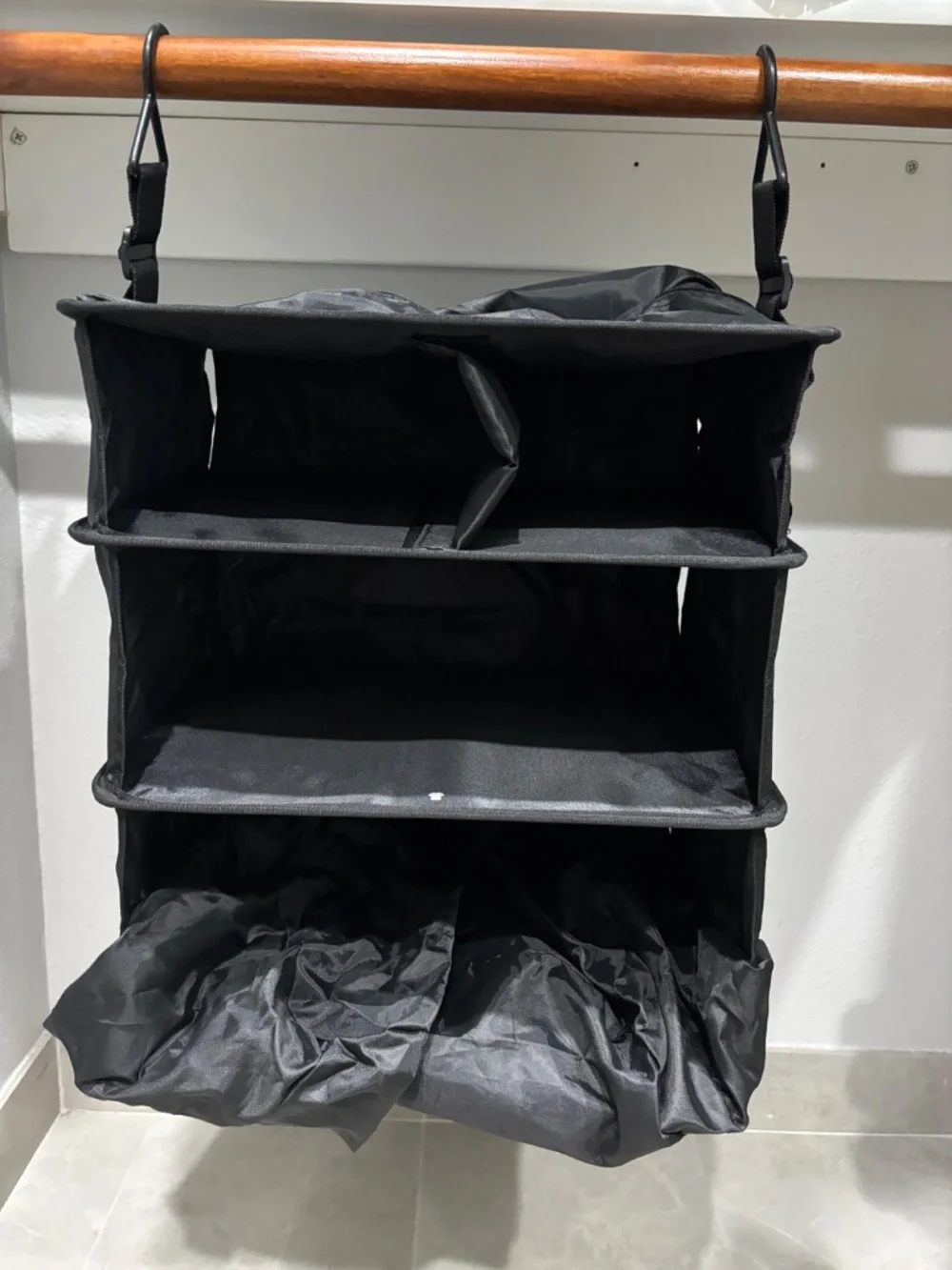 RISE Gear Riser Hanging Travel Shelves (Set of 2) - Black NWOT
